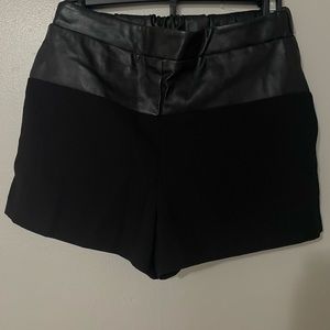 Never worn leather waisted shorts Forever21 XS